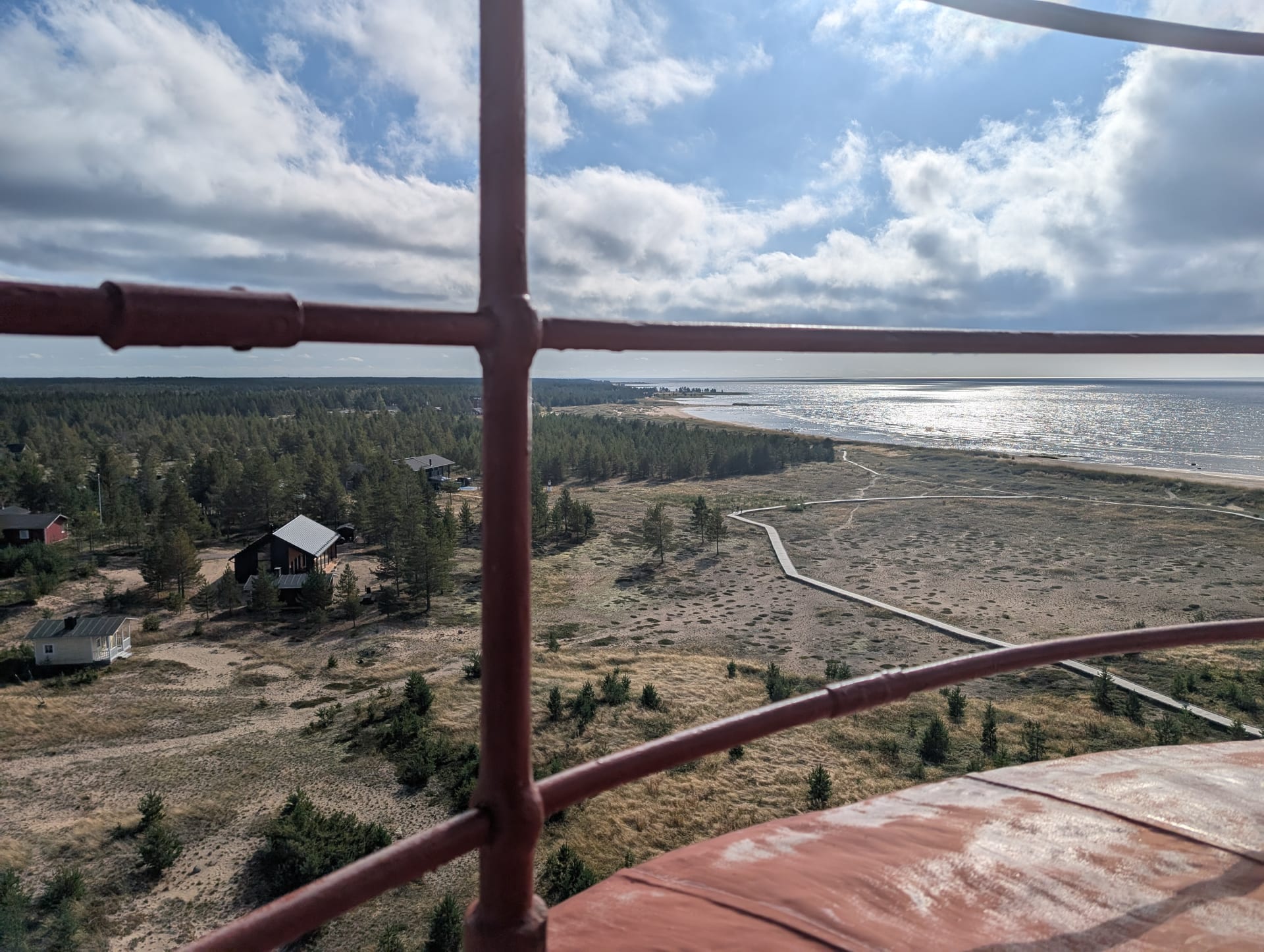 The view from the Marjaniemi Lighthouse