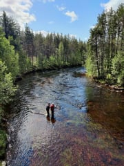 Perhokalastusretki Äkäsjoelle