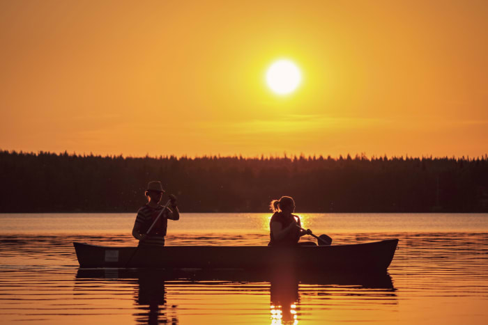 Enjoying the peacefulness of Lapland