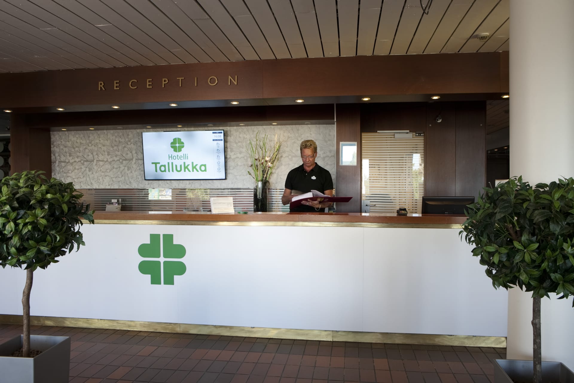 Reseption, Hotel Tallukka Vääksy