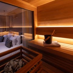 Lapland Hotels deluxe sauna.