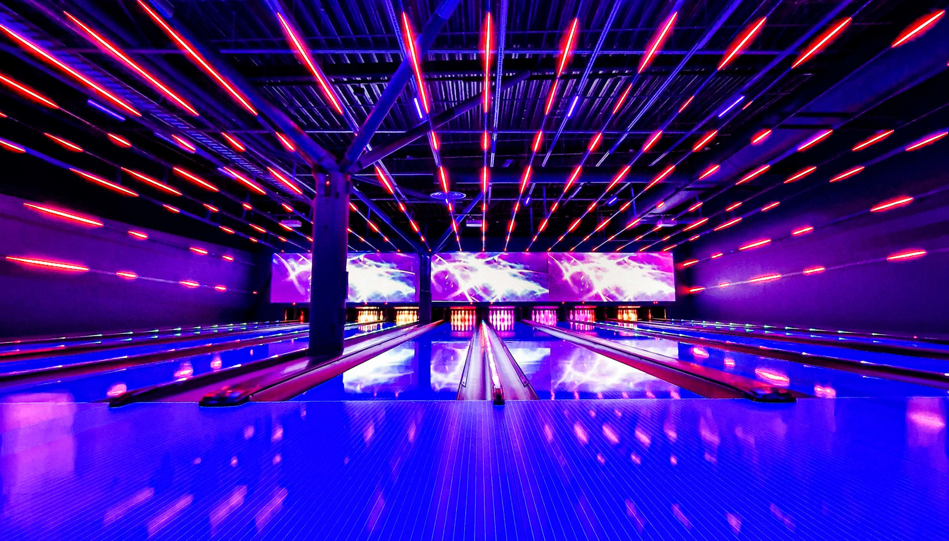 Bowling is the newest activity in Entertainment Center.