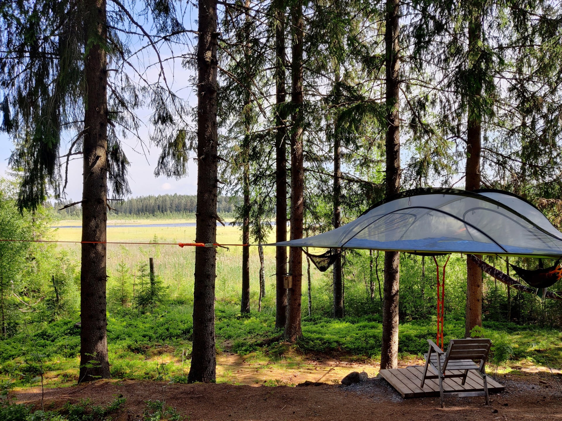 Kommee Kurki Tentsile Experience Camp, Sastamala Finland