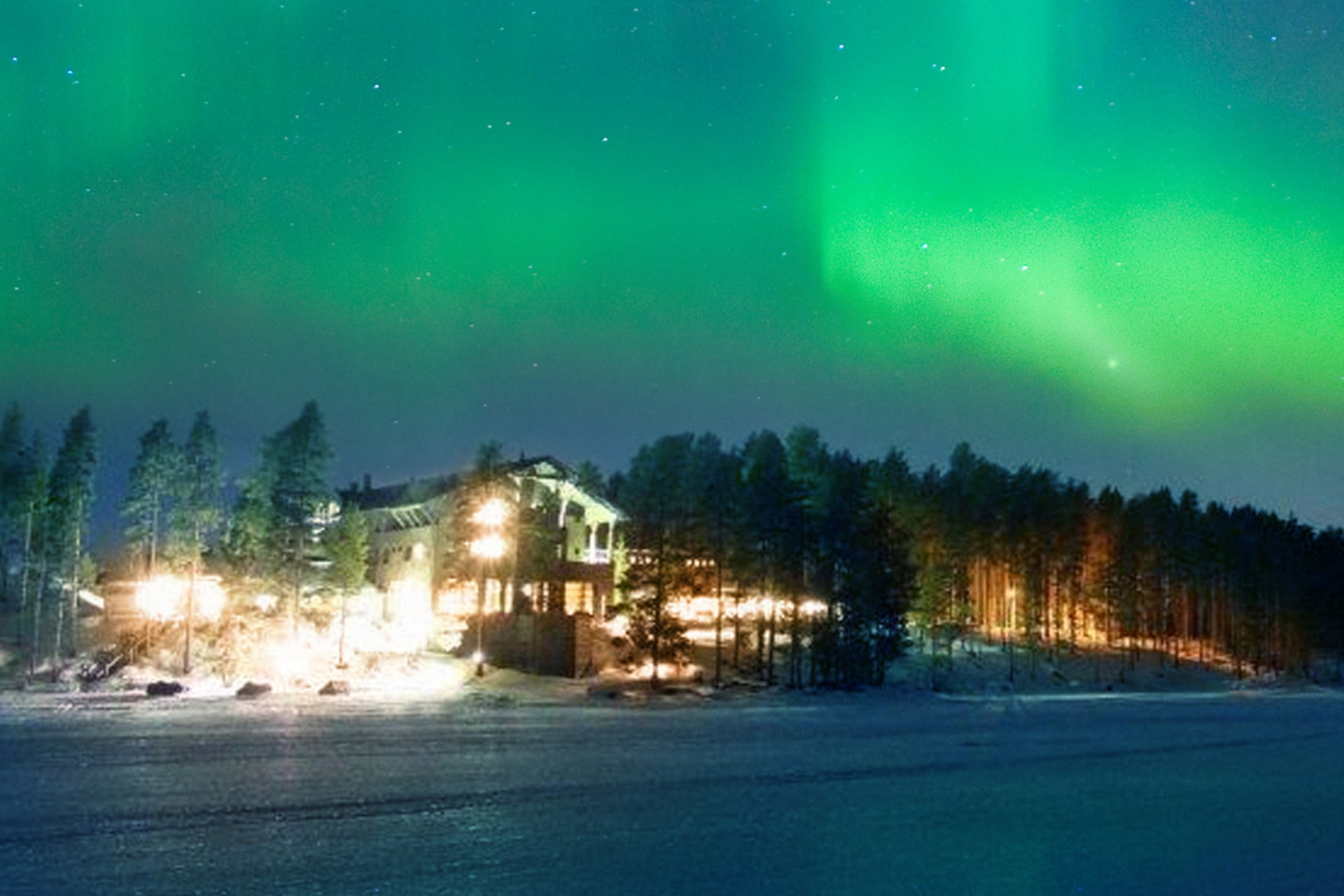 Auroras in Hotel Kalevala