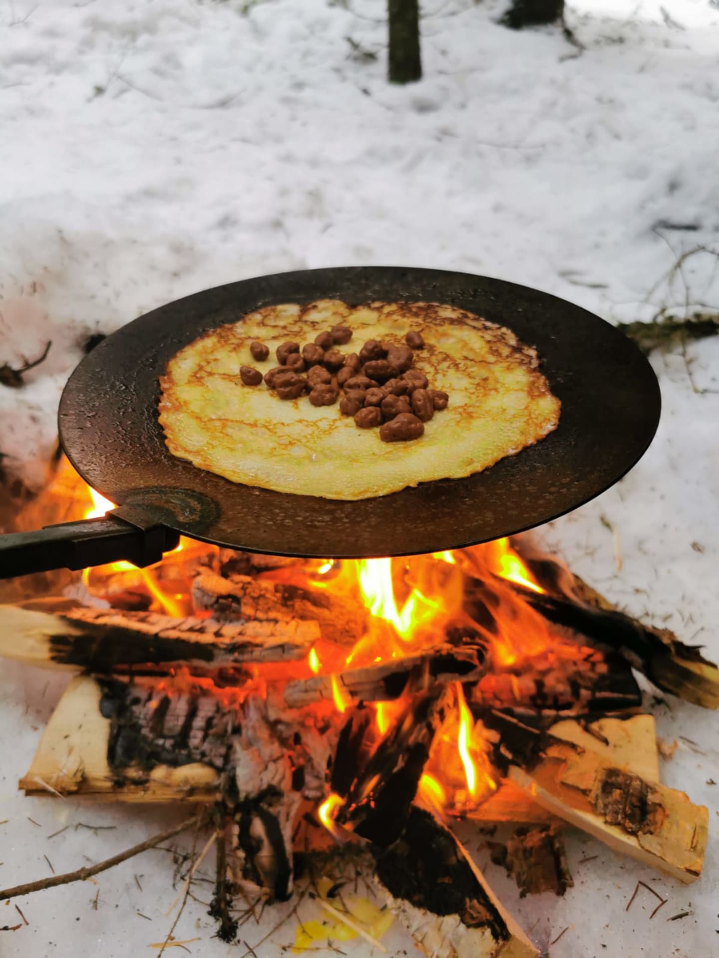 Pancake with sweet filling