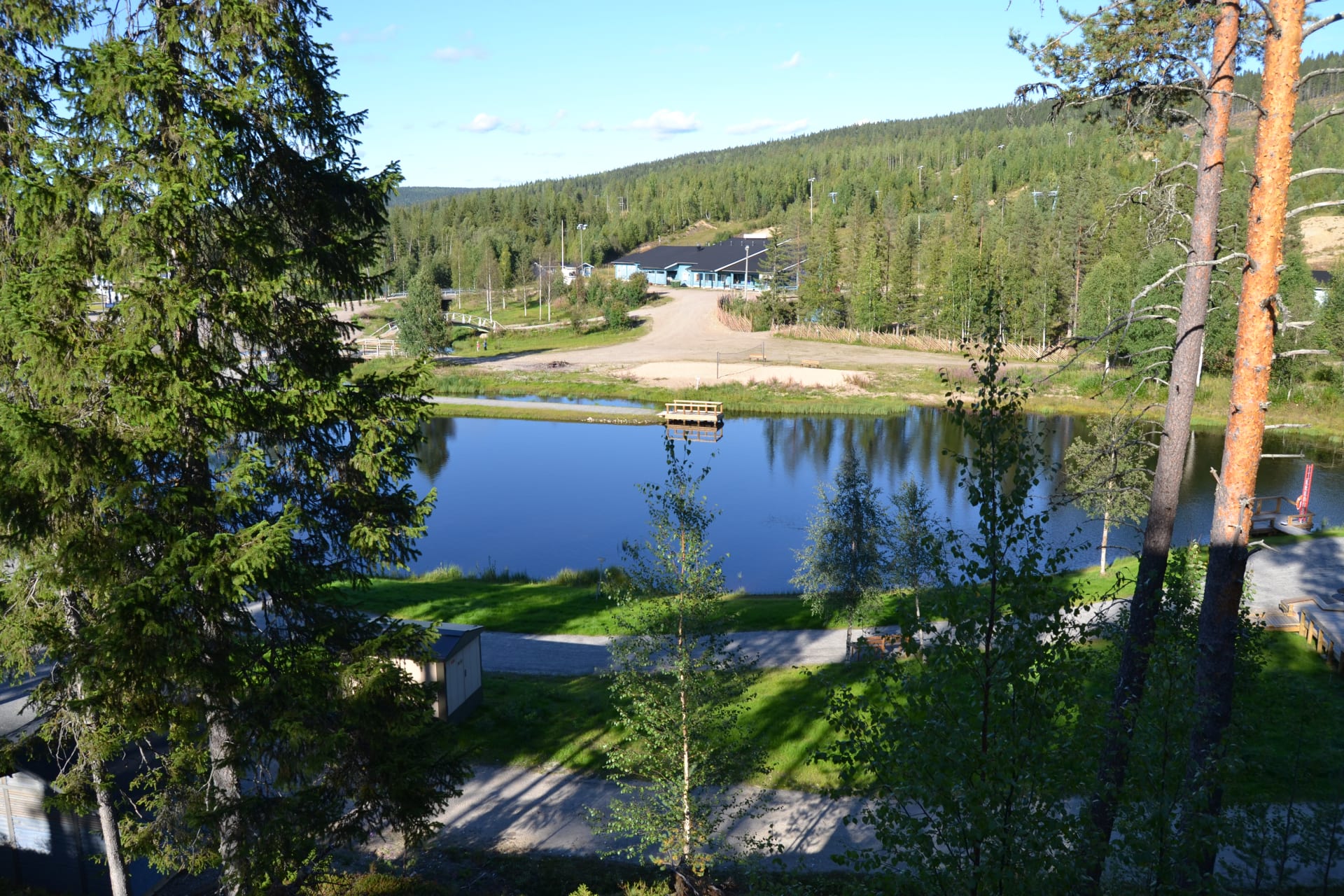 View summertime from the terrace Terassin kesämaisema