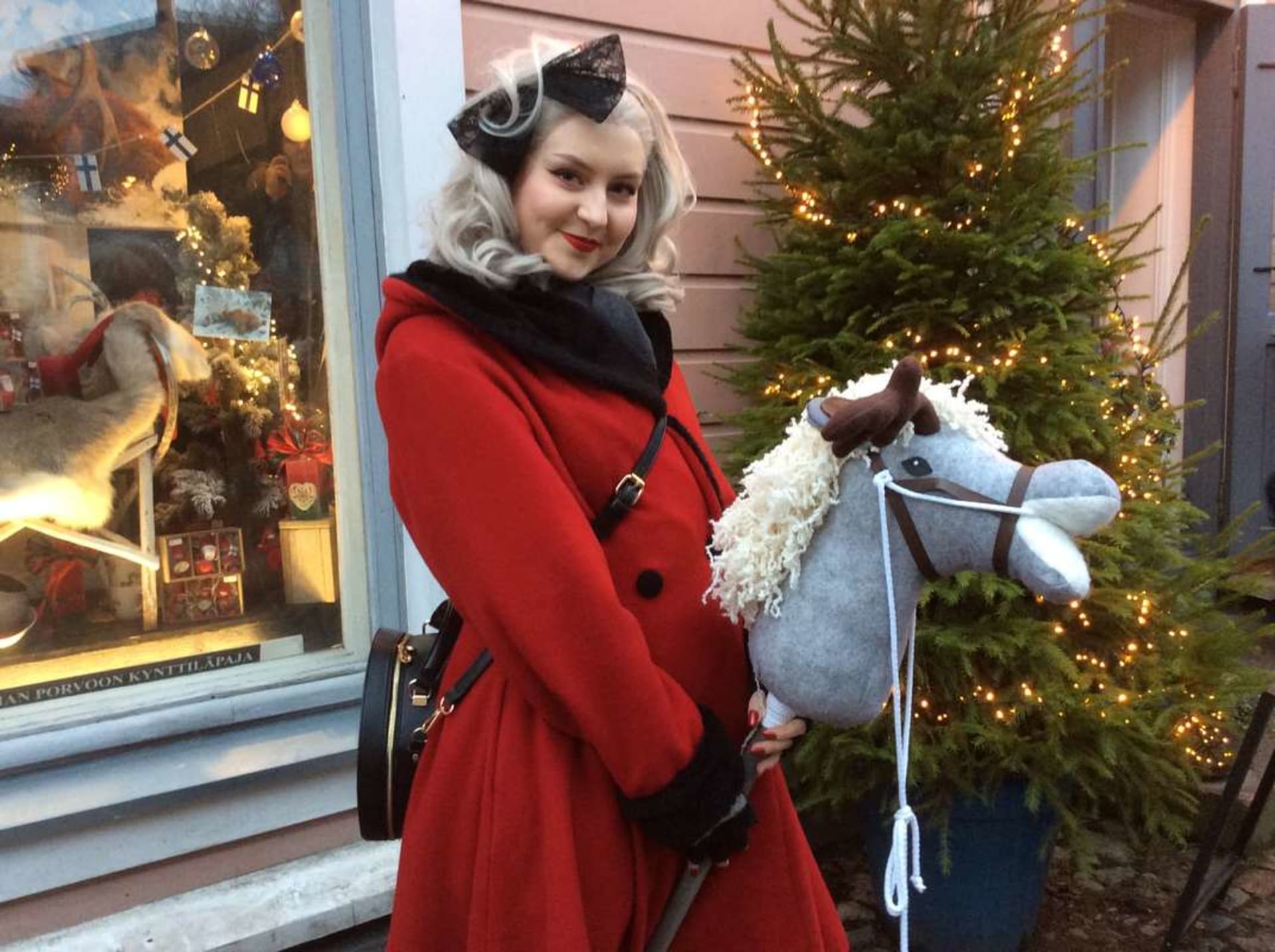 Riding in town of Porvoo