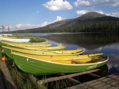 Rowing boats in Kesänki lake