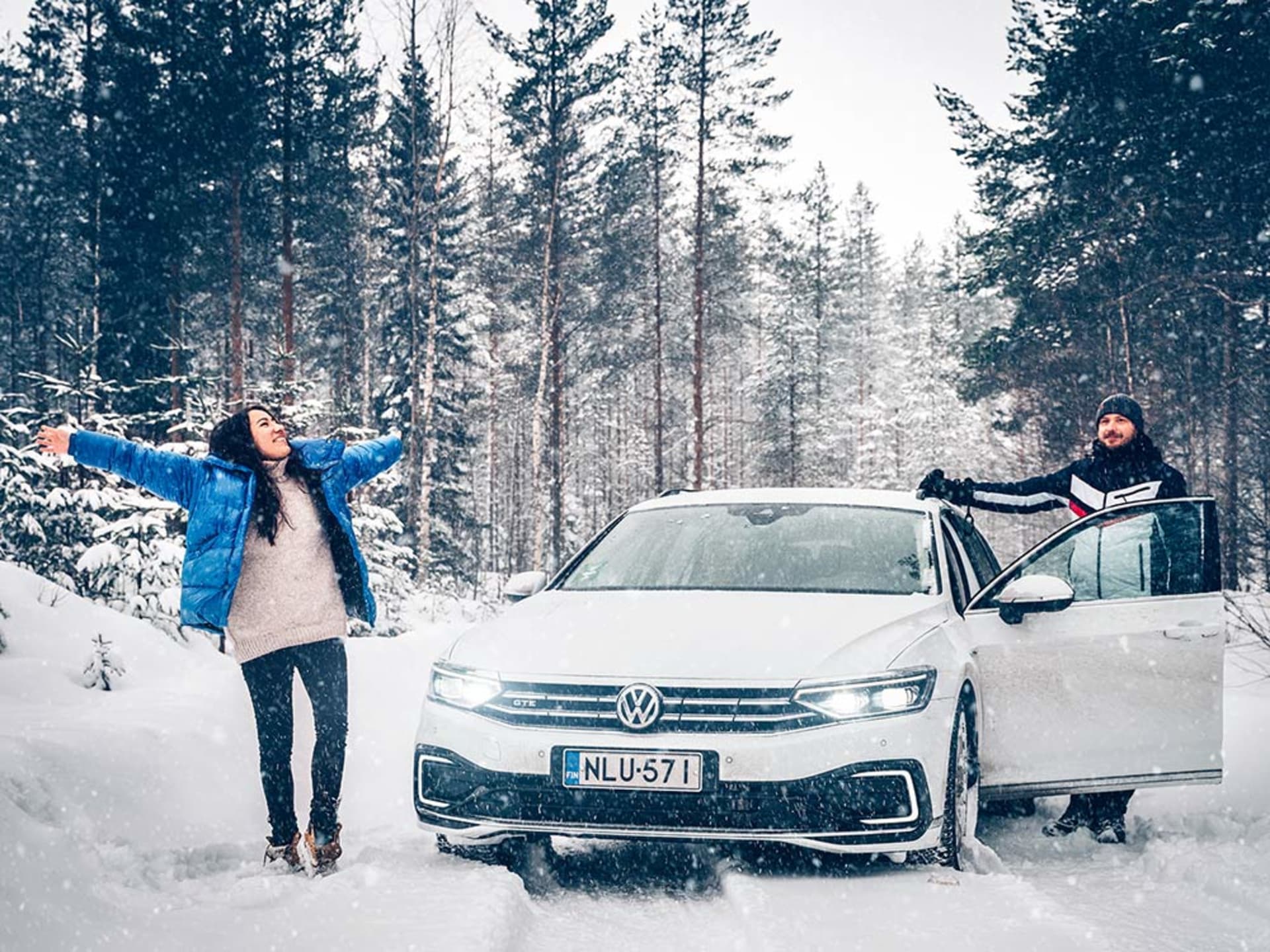 Car and happy customer