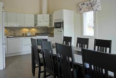 Kitchen and a spacious dining table