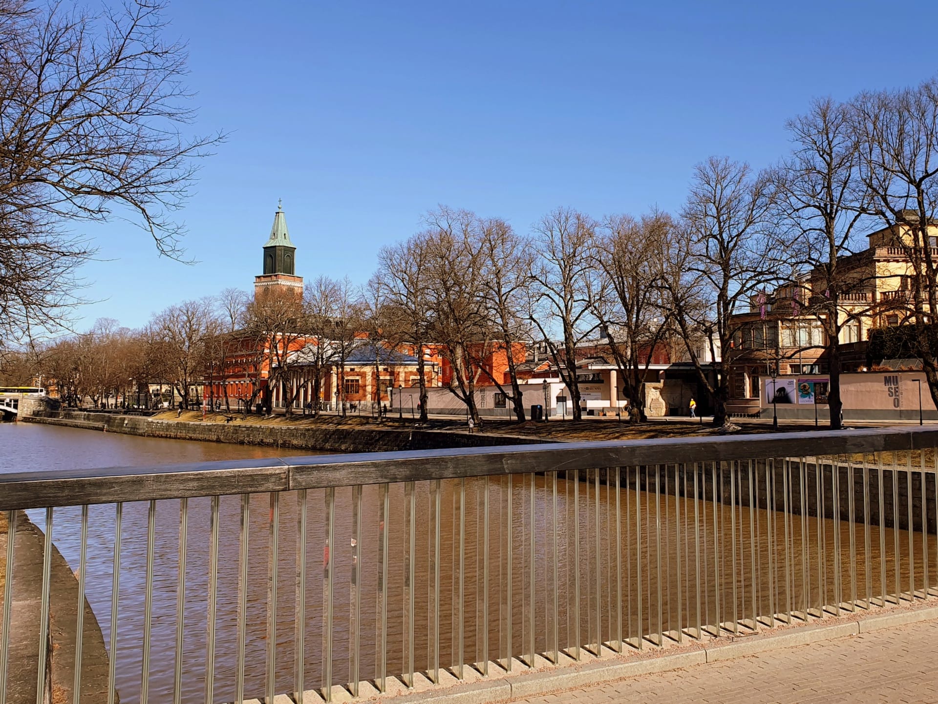 Aura river and Turku Cathedral Aura river and Turku Cathedral