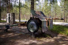 A cannon from the Winter war