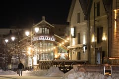 Market square in winter.