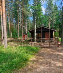 With a fence, the dog can enjoy a safe vacation