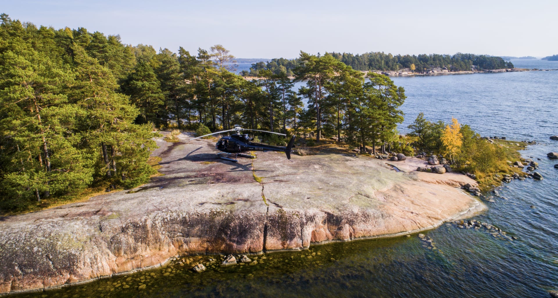 Landing spot on the island
