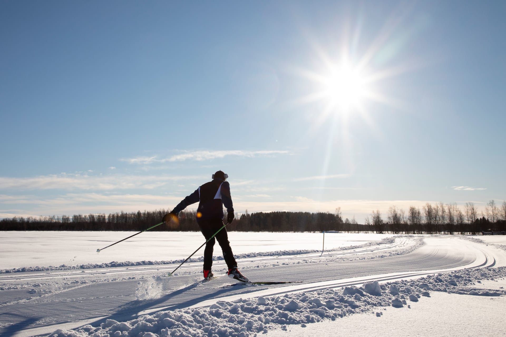 Skiing at sunshine.