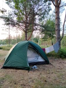 Places for tents at Yyteri Resort & Camping