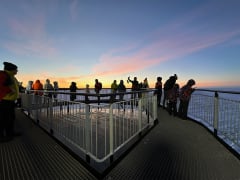 panorama deck with amazing frozen seas view from icebreaker arktis