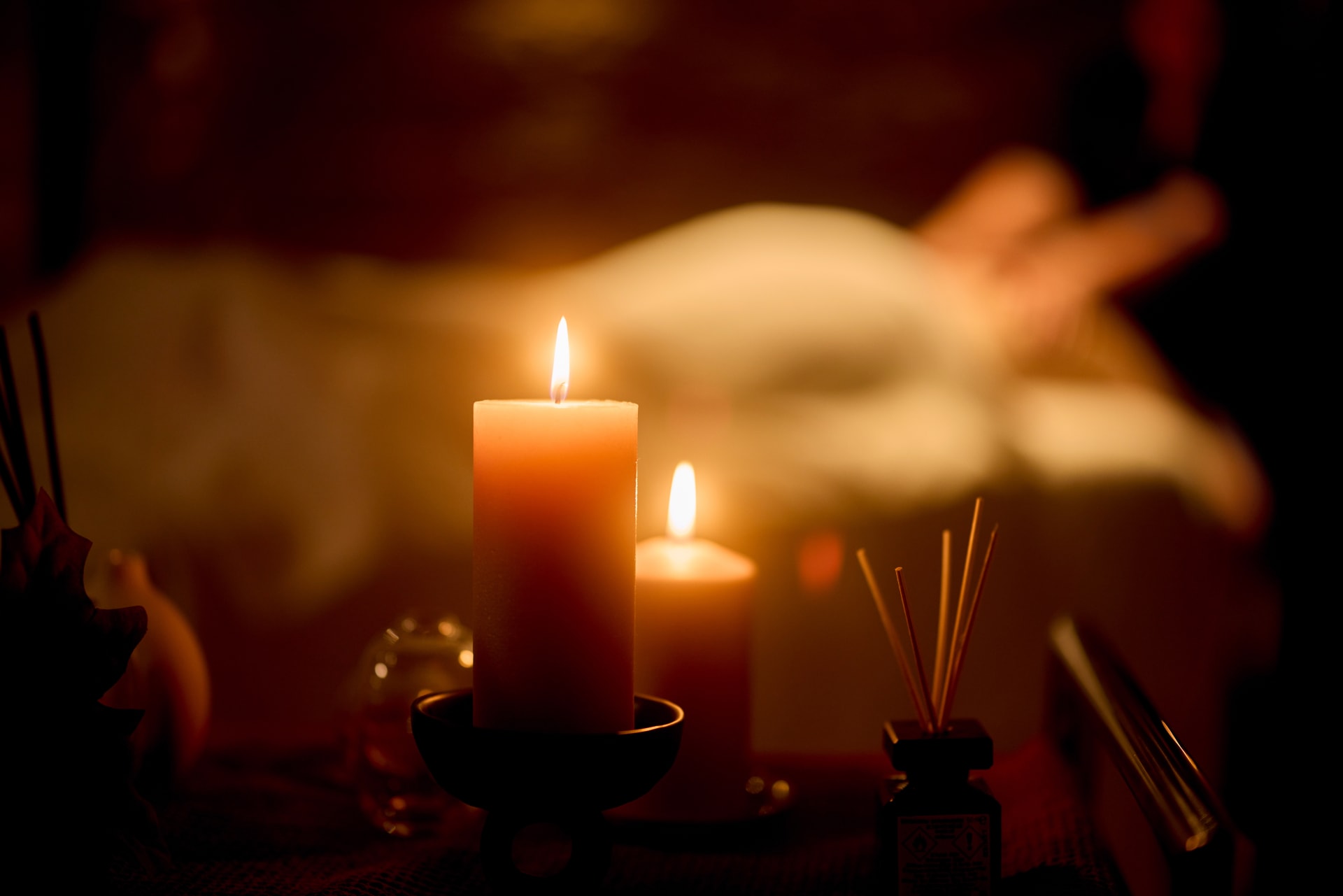 Candles in treatment room Candles in treatment room