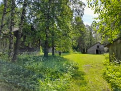Harjukosken myllyn pihapiiri. Harjukoski mill courtyard.