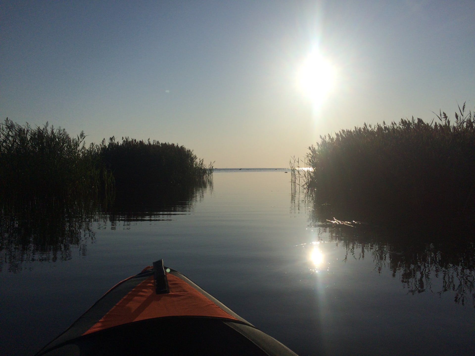 Oulujoki river delta is perfect place for kayak.