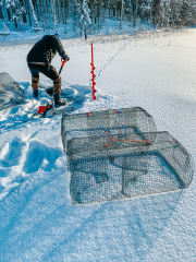Talvikatiskat ja madekeittoa Saimaalla