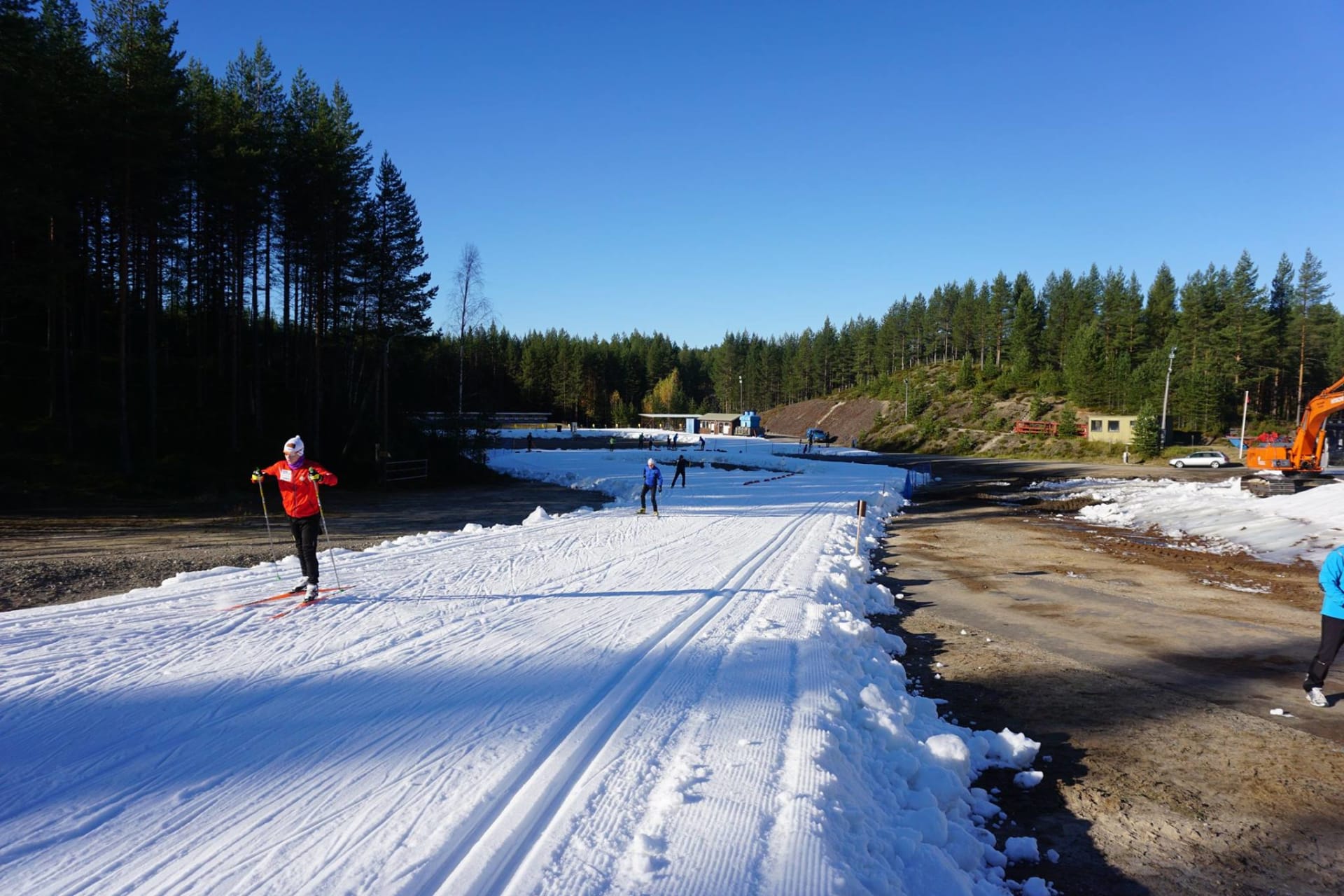 First Snow Track sunny