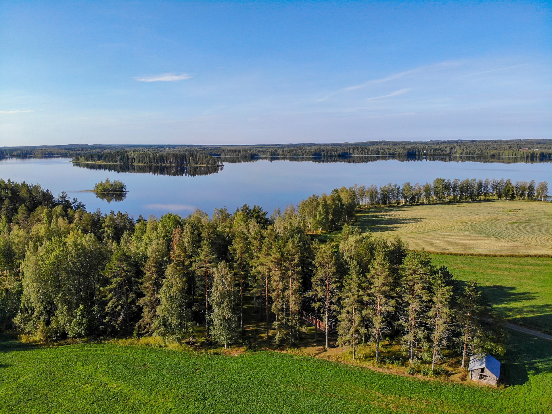 Lake of Jylänki of Villa Kuhmanne