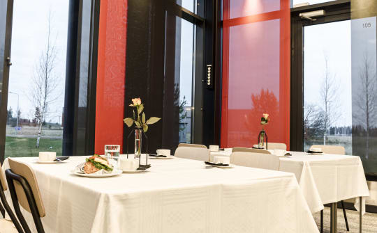 ABC Huittinen meeting room decorated