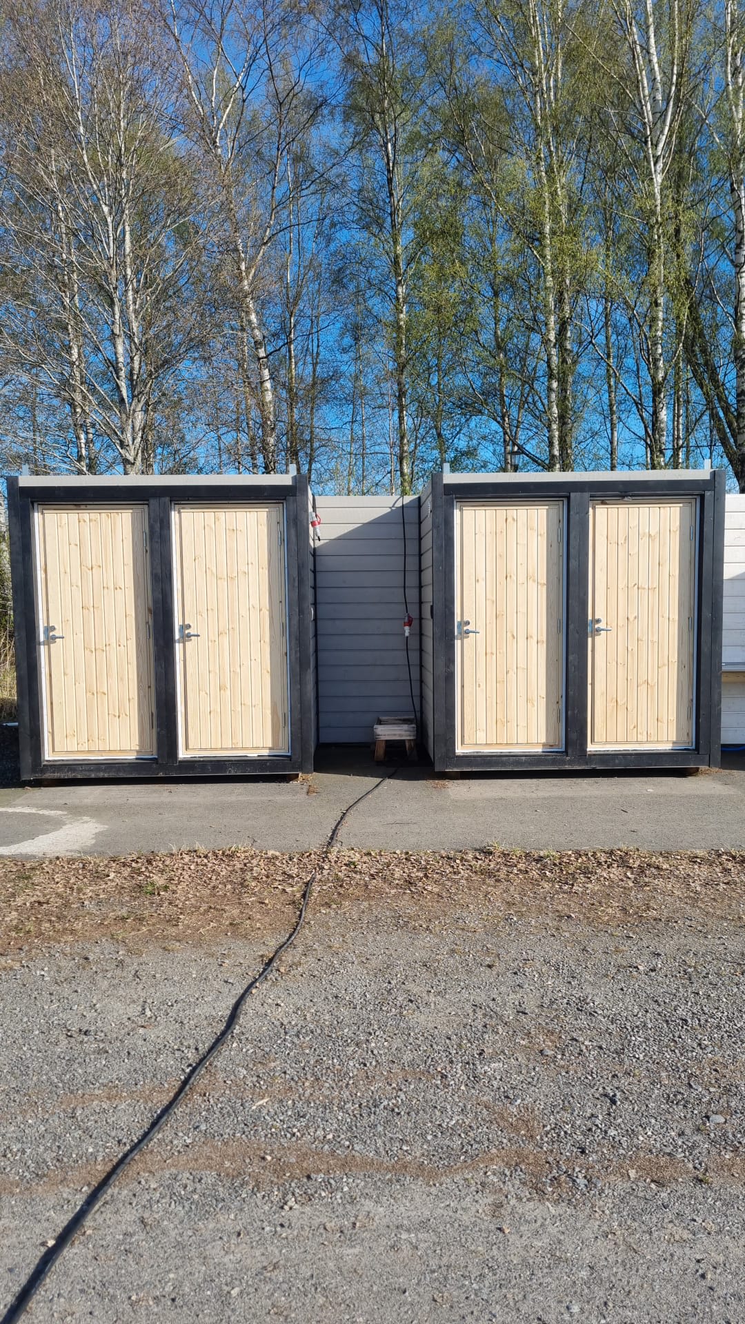 Showers and toilets