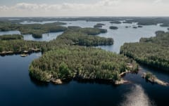 Niinisaari, all cottages are located on the shores of Lake Saimaa