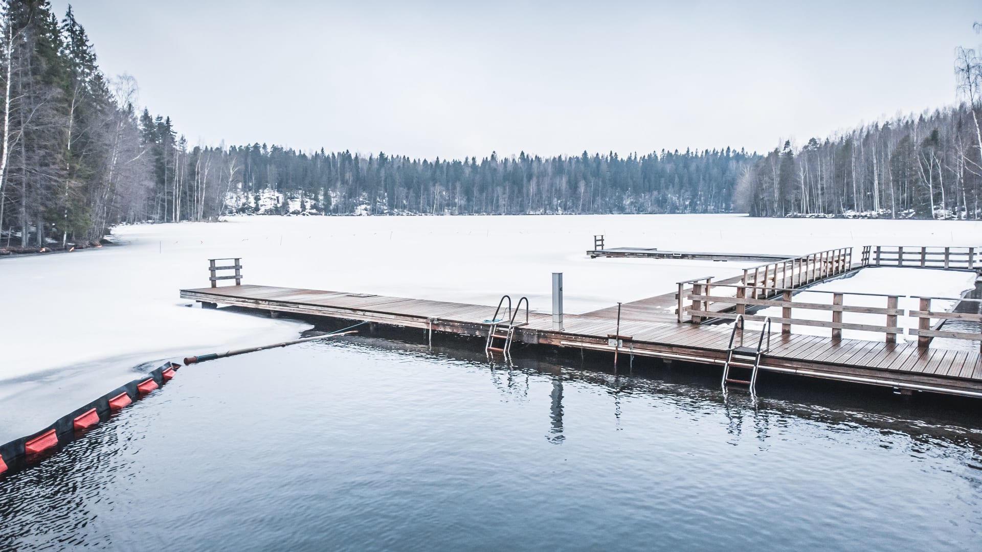 Suolijärvi lake in winter.