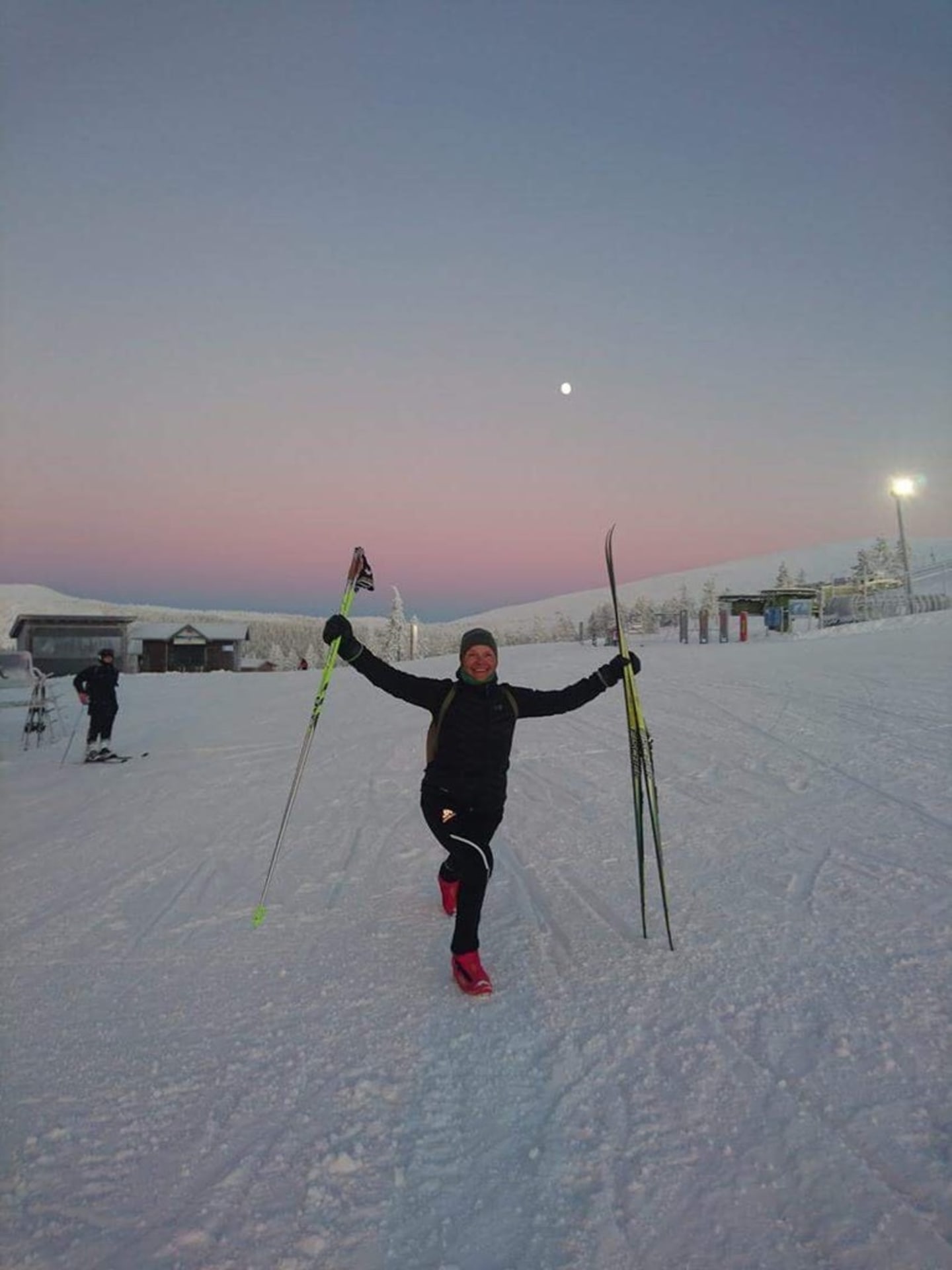 Cross country skiing group lesson