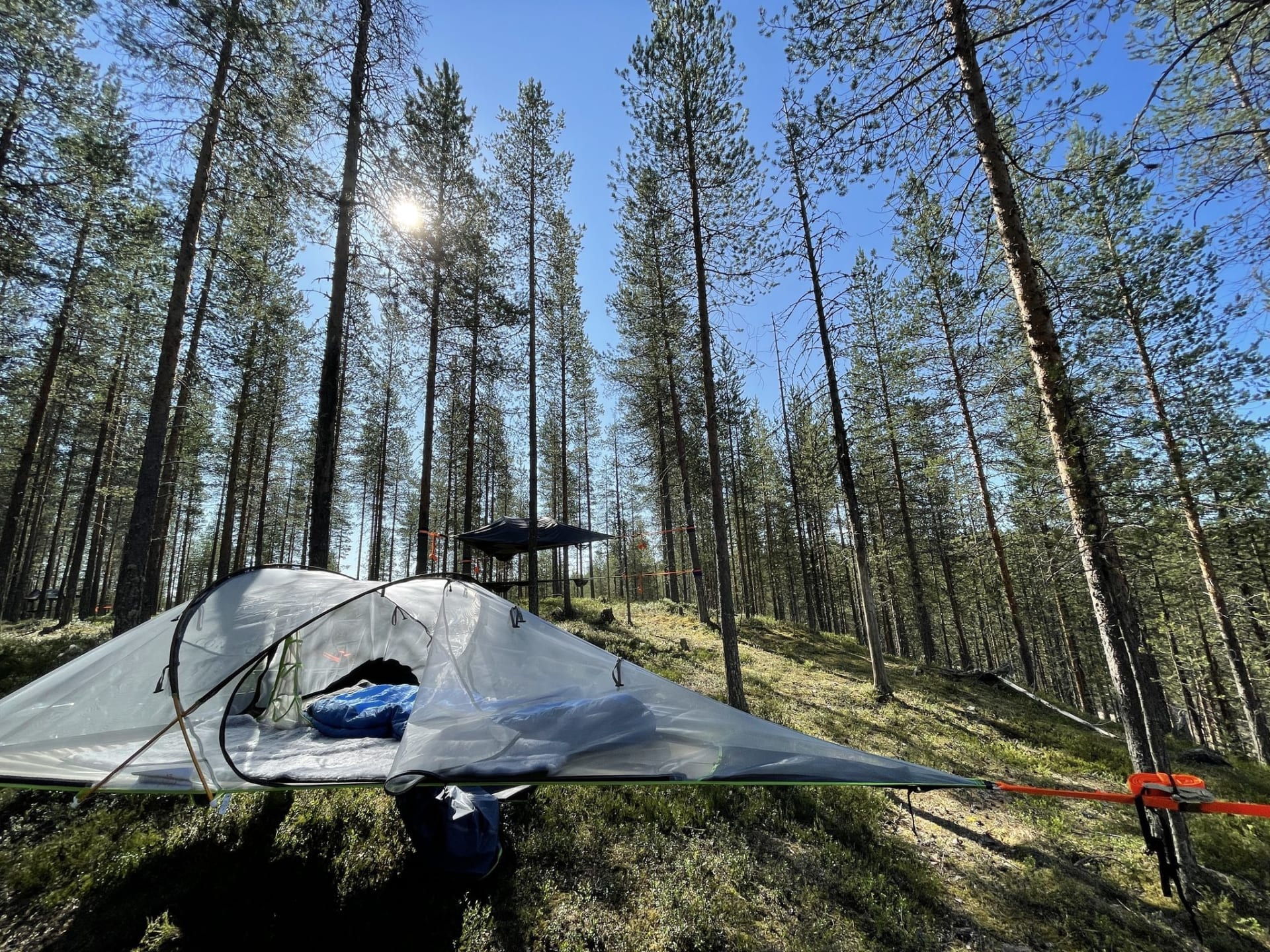 Telttapaikka leirintäalueella