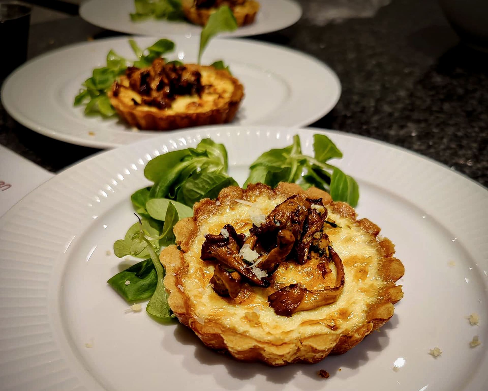 Västerbotten pies with chantarelles