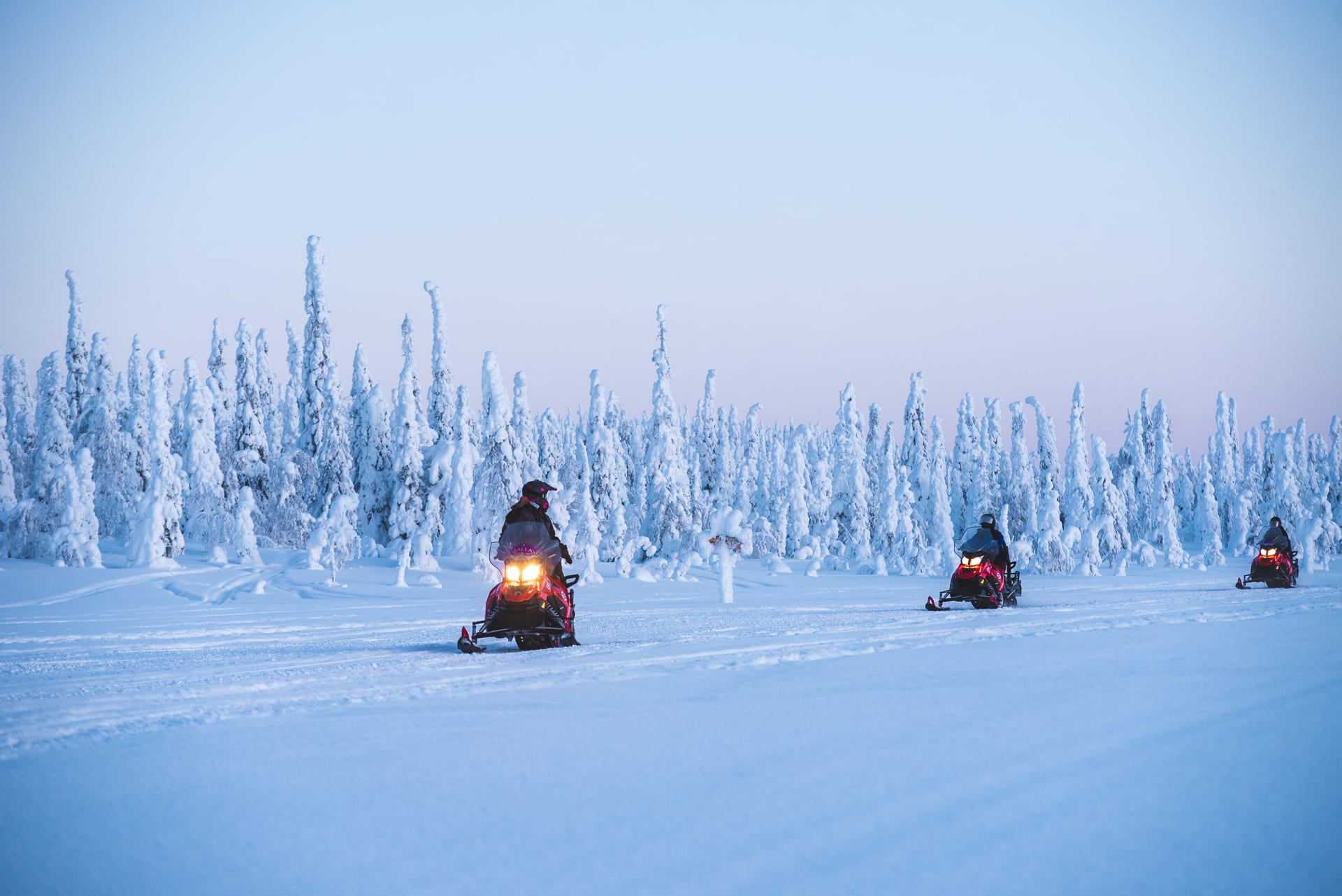 Snowmobile safari to National Park