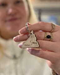 Aspen Laser wooden key chain