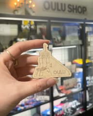 Aspen Laser wooden magnet