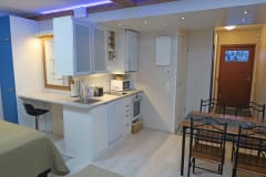 Kitchen in a studio apartment