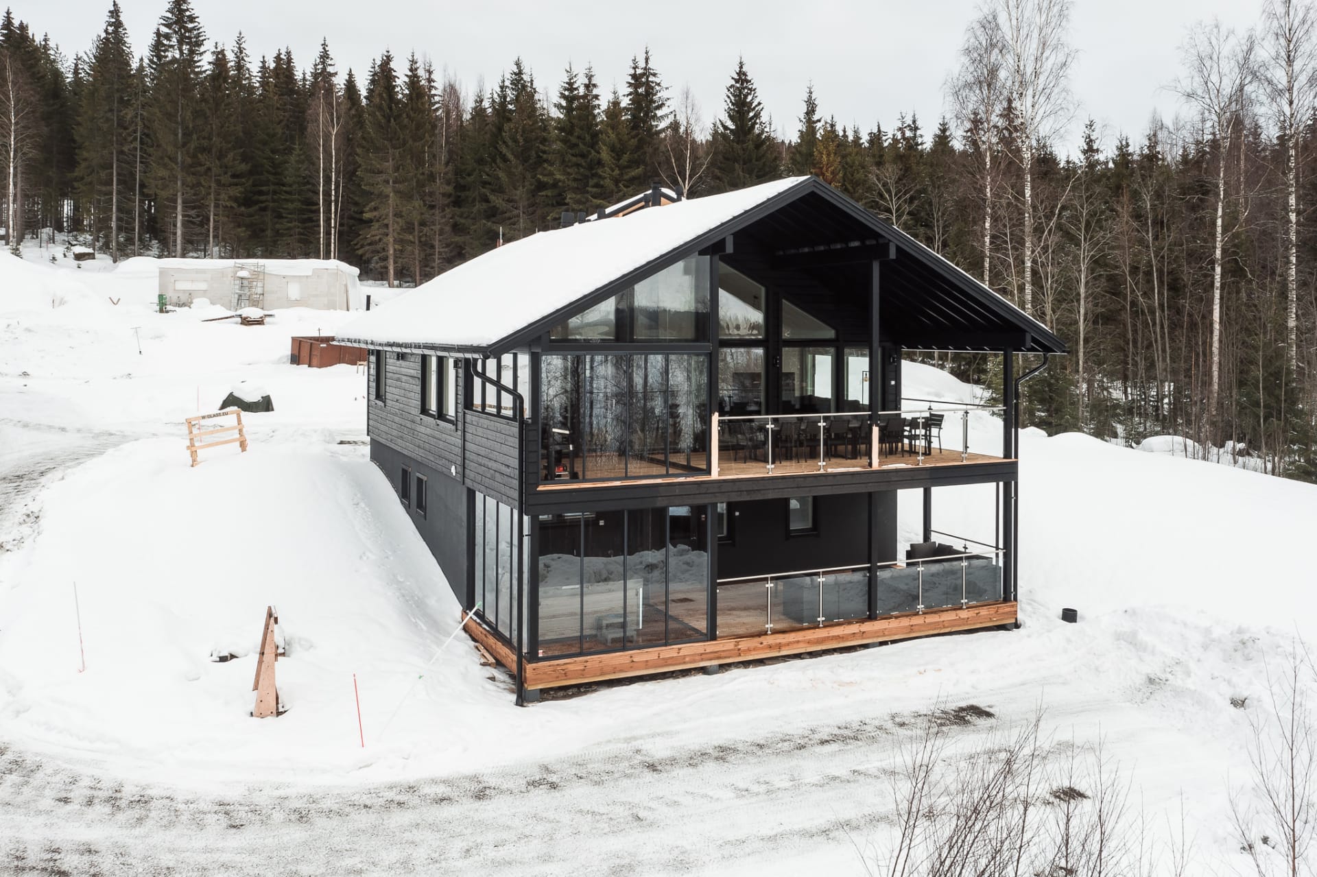 Luxury villa from outside