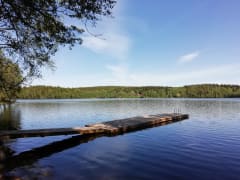 Dock to lake Aulangonjärvi