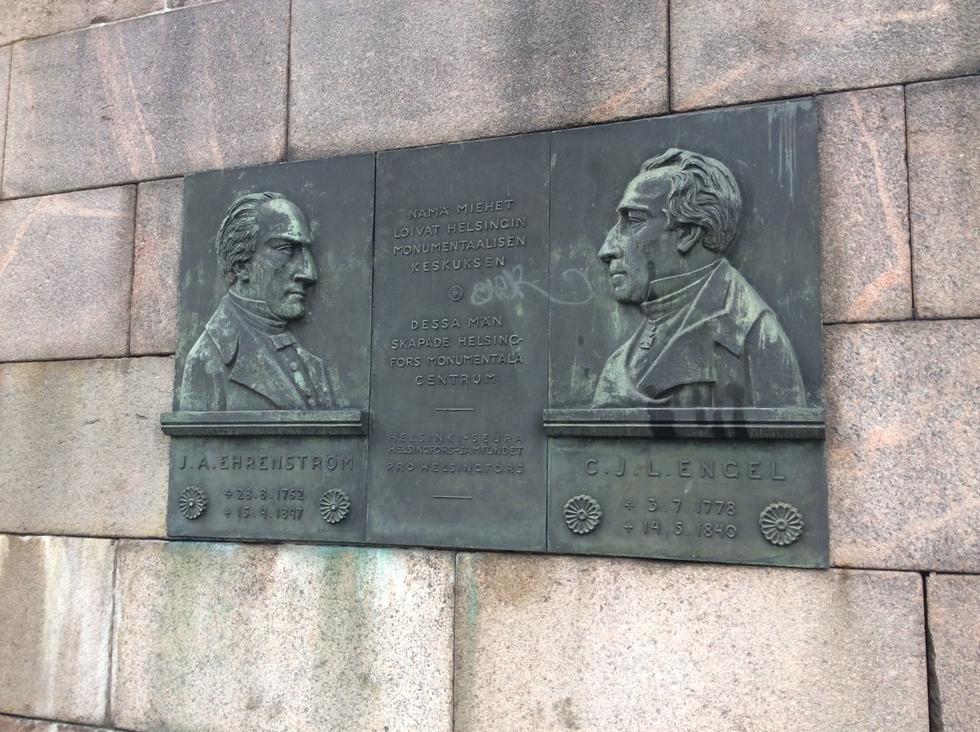 Engel and Ehrenström plague Helsinki