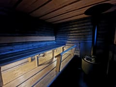 Pahkasauna sisältä