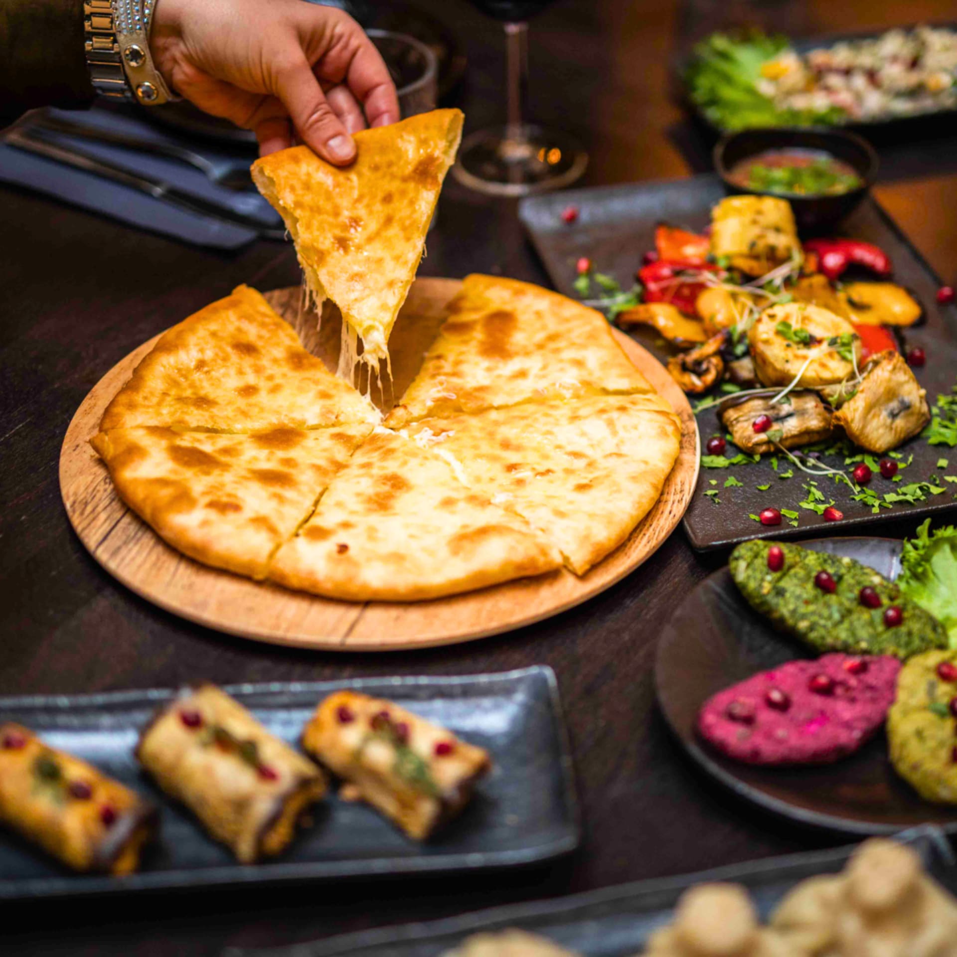 Delicious khachapuri