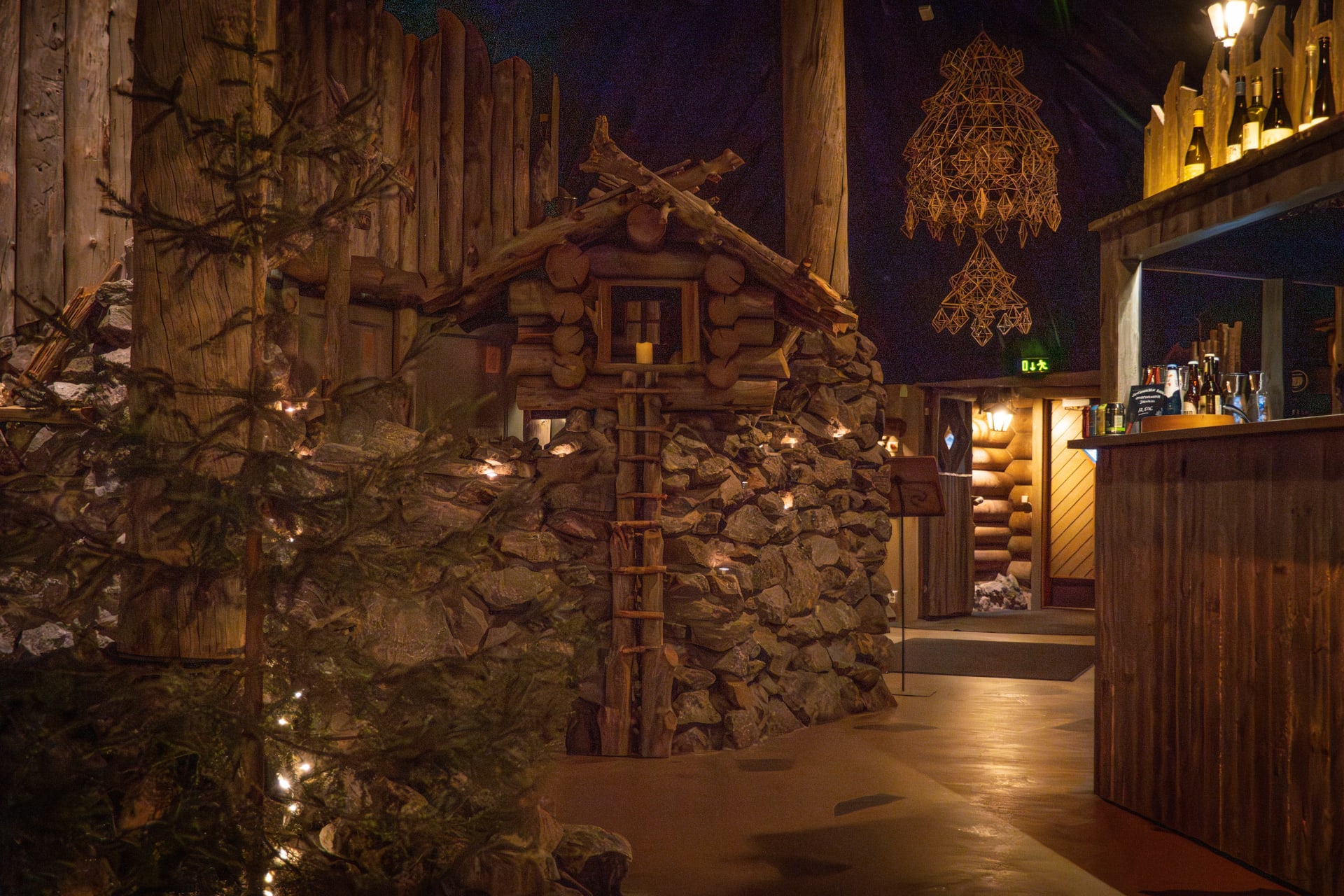 The entrance of the restaurant