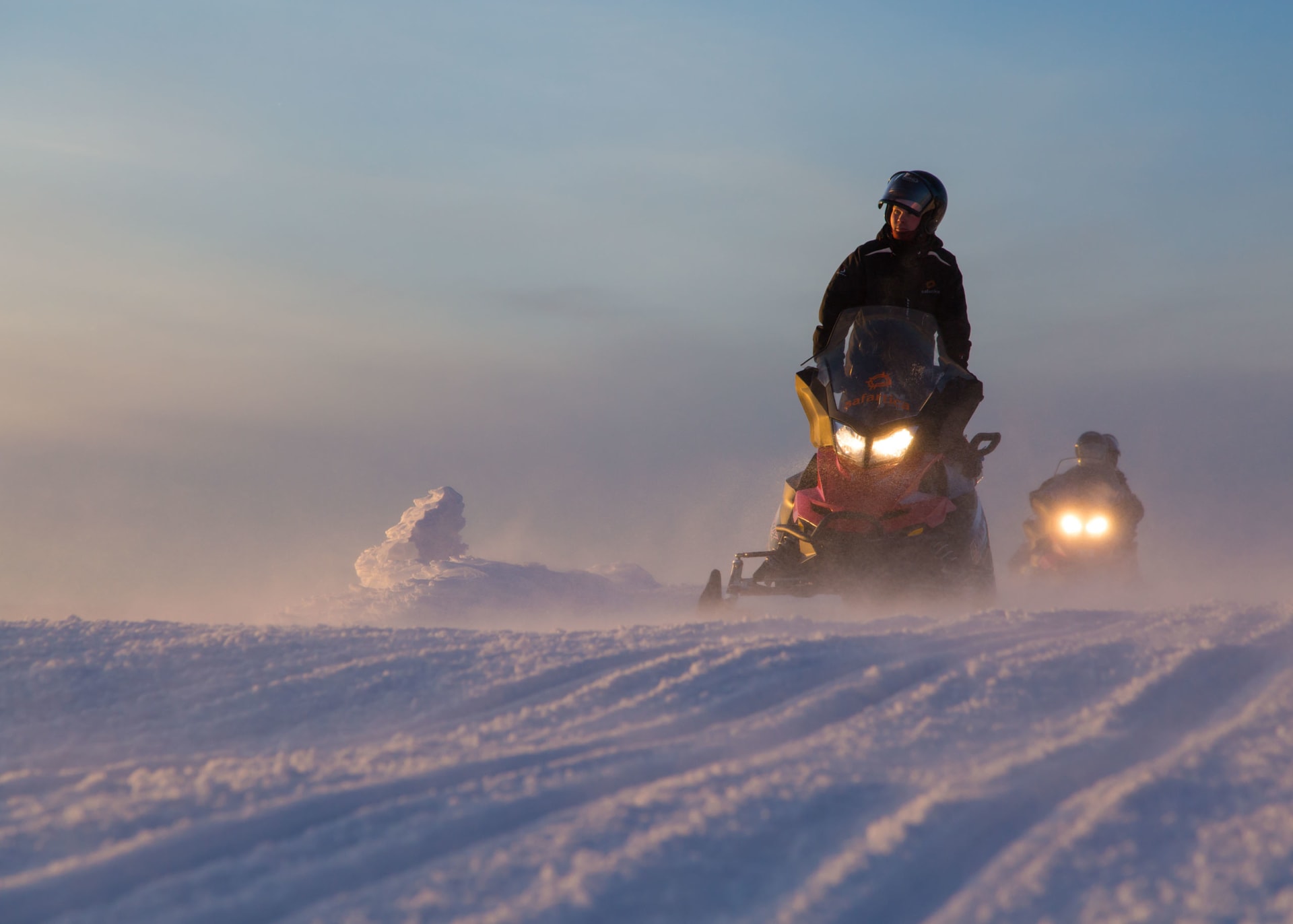 Snowmobiling