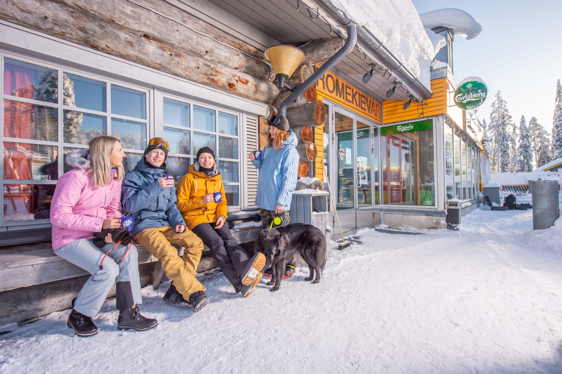 Romekievari rinneravintola talvi