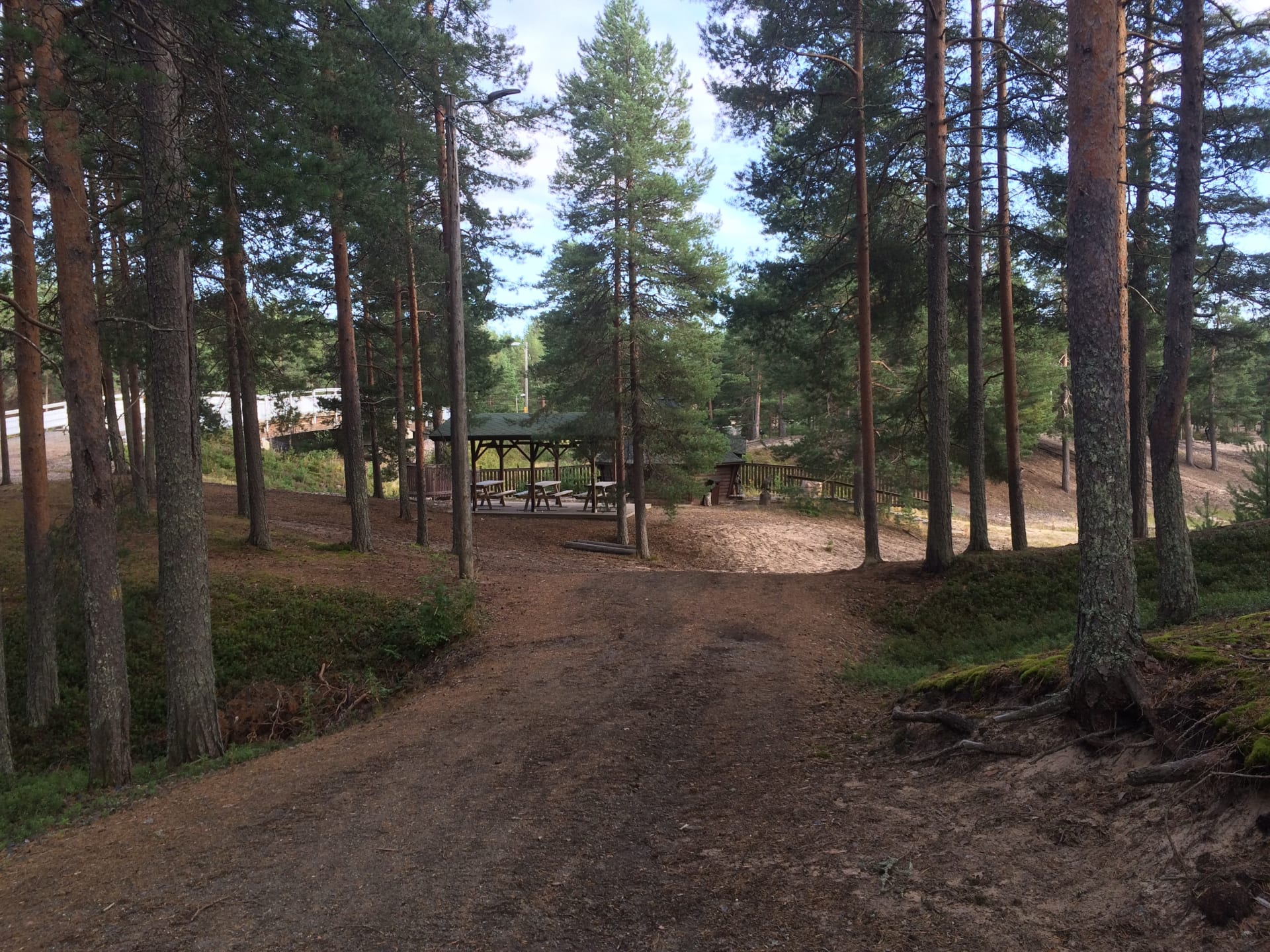 Picnic shelters in Virpiniemi sport area