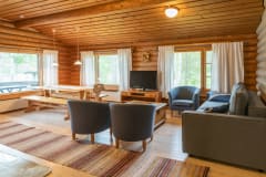 Vasikkahaka mökki sisältä. Vasikkahaka cottage interior.