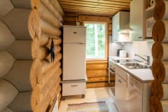 Vasikkahaka mökki sisältä. Vasikkahaka cottage interior.